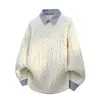 Envío transfronterizo disponible [Estilo nuevo] Suéter de punto para hombre nuevo Otoño/Invierno 2025 Ropa de punto de moda