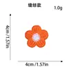 Populares Flores Bordadas de Cinco Pétalos Solubles en Agua en Múltiples Colores para Fundas de Teléfono, Accesorios para el Cabello, Ropa Infantil, Bolsas, Parches Decorativos DIY