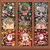 Decorações de Natal da Amazon Homem de Gengibre Criativo Adesivos Eletrostáticos Suprimentos para Festa de Natal Boneco de Neve Adesivos para Vidro