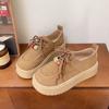 Zapatos Planos de Plataforma con Suela Gruesa para Mujer, Modernos, Versátiles, Cómodos y Súper Populares, Zapatos Planos Suaves con Ligero Aumento de Altura para Mujer, Nuevo Estilo 2025