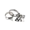 Braçadeira de Mangueira de Aço Inoxidável 304 com Alça Braçadeira de Apertar Manual Braçadeira de Tubo Argola de Fixação para Tubo de Água