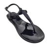 Sandálias de Moda de Cristal Gelatina Simples para Mulheres PVC Plano Outdoor Praia Casual Sandálias de Cristal