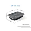 Caixa de almoço de plástico descartável caixa de embalagem caixa de almoço para viagem caixa de almoço para viagem retangular regular transparente caixa de almoço para fast food