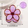 Gurex Jewelry Estilo Meio do Século Casco de Tartaruga High-End Flor Pegador Rabo de Cavalo Meio Preso Grampo de Cabelo Frangipani Acessórios de Cabelo para Mulheres
