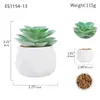 Simulação de plantio verde e vaso de cerâmica carnudo com diamantes. Simulação de vaso de cerâmica carnudo para decoração de casa. Super decoração.