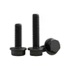 Parafusos de Flange de Alta Resistência 8.8, Parafusos de Flange Escurecidos, Parafusos de Flange com Face, Parafusos de Flange com Rosca Completa e Rosca Parcial M8