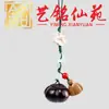 Yiming Xianyuan Talla en Madera Maciza Artesanía Creativa Llavero Colgante Hecho a Mano DIY Dibujos Animados Correa para Teléfono Decoración de Bolsa