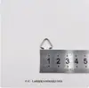 Fivela de Triângulo de Aço Inoxidável Fivela de Conexão Acessórios DIY Argola Aberta Argola Aberta Fivela de Triângulo Aberta para Pendurar