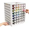 Organizador com Compartimentos Multicamadas Suporte Giratório para Armazenamento de Miçangas Perler Caixa de Armazenamento de Miçangas Perler para Mesa Rack de Armazenamento de Grande Capacidade Estilo ins