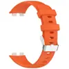 Nuevo Adecuado para Pulsera Huawei 9/9NFC Correa de Silicona HUAWEIband8/8NFC Pulsera Correa con Hebilla Plateada