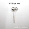 Pendientes de acero inoxidable para pendientes de aro con cabeza redonda colgante, accesorios para pendientes DIY, cuentas redondas de estilo coreano multiespecificación