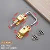 Pestillo de Perno Multiángulo 360 Grados Ventana Baño Hebilla Antirrobo Montaje Superficial Aleación de Aluminio Engrosada Sin Agujeros Hebilla de Cerradura de Puerta