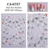 Pegatinas Románticas de Uñas de Lirio 5D en Relieve Tridimensional Elegante Decoración de Ventana de Lirio Accesorios de Pegatinas para Uñas Estilo Ca