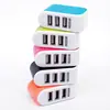 Cargador de Teléfono Móvil Universal 3USB Colorido Cabezal de Cargador de Viaje Inteligente Cabezal de Cargador Universal para Teléfono Móvil Normativa Europea Cabezal Regular de EE. UU.