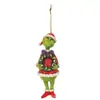 Decoraciones Navideñas de Árbol de Navidad 2D Transfronterizas Colgante Plano Acrílico Decoración Verde para Hogar, Coche, Mochila