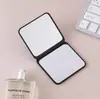 Espejo pequeño para llevar, mini espejo de maquillaje, espejo plegable portátil de doble cara para dormitorio de estudiantes, para uso doméstico para mujeres.