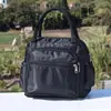 Bolsa Feminina Cor Sólida Bolsa Transversal Bolsa de Mão Impermeável Espessada Bolsa de Armazenamento para Mamães Bolsa Pequena de Tecido de Ombro Único Bolsa de Mão de Tecido Oxford