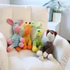Brinquedo para cachorro, brinquedo para pet, brinquedo de nó de pelúcia resistente a mordidas com som, brinquedo para alívio do tédio para filhotes, brinquedo de cabo de guerra com papel crocante