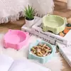 Tigela para Animais de Estimação Plástico Ecológico Antiderrapante Tigela para Gatos Com Quatro Cores Disponíveis Tigelas de Plástico para Cães