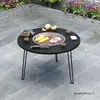 Parrilla de Barbacoa para Exterior para Uso Doméstico, Mesa de Barbacoa Plegable Portátil Sin Humo, Parrilla de Carbón para Patio Exterior Preparación de Té