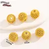 Chapado en Cobre con Oro Real Estilo Chino Oro Antiguo Gota de Aceite Aleación Espaciadores Huecos Cuentas Sueltas Accesorios para Pulseras DIY Materiales