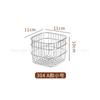 Cesta de almacenamiento de acero inoxidable 304, cesta para frutas y verduras, cesta para almacenar cosméticos, aperitivos y artículos para el hogar.