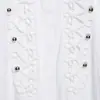 Estilo Europeo y Americano Transfronterizo Z Nueva Moda Elegante Ropa para Mujer al por Mayor Camisa de Popelina Decorada con Hebilla de Cuerda 7019310