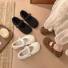 Zapatos de Lana Nuevos para Otoño/Invierno 2026, Redondos, de una Sola Correa, Suela Suave, Tacón Bajo, Mocasines Ballet Cómodos, Zapatos de Salón Únicos de Moda