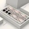 Funda para teléfono Samsung con estampado de serpiente al tacto fresco, adecuada para S22/S23/S24Ultra, funda suave de silicona, cubierta protectora