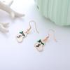 Aretes de Navidad Aretes de botón de Navidad Copo de nieve Año Nuevo Dibujos animados Árbol de Navidad Aretes colgantes Lote mixto Elementos navideños