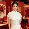 Industria Pesada Encaje de Hombro Nube Perla Qipao Borla Chal Estilo Retro Nuevo Temperamento Accesorios a Juego Estilo Antiguo Hanfu Chino