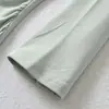 Ropa de mujer al por mayor estilo europeo y americano transfronterizo, nueva colección de principios de otoño, estilo puro deseo, cuello barco, plisado, ajustado, manga de tres cuartos, vestido Rachel
