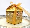 Caixa de doces de casamento transfronteiriço laser de casamento oco festa borboleta laço caixa de chocolate em estoque atacado