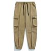 Pantalones casuales de trabajo personalizados de primavera/verano para hombre con bolsillos grandes, pantalones largos holgados de marca a la moda, pantalones jogger versátiles