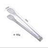 Pinza de acero inoxidable engrosada pinza para alimentos cocina barbacoa pan pan al vapor pan al vapor pinza para pastel