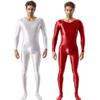 Mono Unisex de Talla Grande de Alta Elasticidad Liso de Cuerpo Completo Brillante Sedoso Aceitoso Sexy Transparente Europeo y Americano