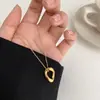 Collar Geométrico de Acero de Titanio para Mujer, Lujo Ligero, Diseño de Alta Gama, Colgante de Cadena para Clavícula de Nicho, Accesorio de Moda, Joyería para el Cuello