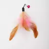 Juguetes para Gatos al por Mayor Transfronterizos, Cañas para Gatos, Cabezales de Repuesto de Plumas, Cascabeles, Artefactos Interactivos Resistentes a Mordiscos para Auto-Placer, Suministros para Mascotas