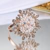 Nuevo Hebilla para servilleta de flor de perla con incrustaciones de diamantes, moda elegante para mesa de hotel, servilletero de restaurante, en stock, venta al por mayor