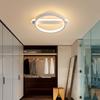 Lámpara de pasillo, luz de pasillo, luz de techo LED cuadrada, redonda, moderna, sencilla, para balcón, lámparas nórdicas creativas