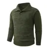 Suéter de punto casual de moda nuevo para otoño/invierno transfronterizo con media botonadura, estilo europeo y americano, camiseta interior gruesa casual para hombre
