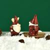 Enfeites Fofos Feitos à Mão de Natal Elfo Papai Noel Decoração Gnomo Desktop Enfeites de Resina Artesanato
