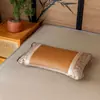 Almohada Refrigerante Hoja de Té Hielo Ratán Hoja de Bambú Almohada Individual con Aroma a Té Almohada de Trigo Sarraceno para Adultos Estudiante Siesta Verano Almohada Refrigerante