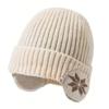 Chapéu Masculino Inverno Quente Tricotado Chapéu Inverno Ciclismo Forrado com Lã Proteção de Orelhas Chapéu de Lã Proteção de Orelhas Boné Juvenil Masculino