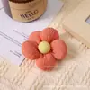 Broche de flor de algodão de cinco pétalas em cores doces, flor fofa tridimensional, acessórios de cabelo para meninas, acessórios para roupas, chapéu de sol