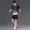 Camiseta de Manga Corta de Verano para Hombre con Diseño de Malla Conjunto Deportivo Casual para Adolescentes Conjunto de Dos Piezas con Shorts