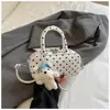 Shuai Mijia 2026 Verano Nuevo Bolso de Mano de Lunares Bolso Cruzado de Hombro Único de Moda para Mujer