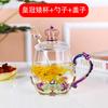 Vaso de Agua de Cristal de Corona Color Esmaltado Taza de Café Moderna Vaso de Vidrio Nuevo Taza de Oficina con Tapa Taza de Té