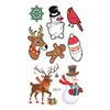 Fábrica de adesivos de tatuagem de Natal fornecimento direto transfronteiriço em estoque adesivos divertidos para o rosto adesivos de tatuagem de desenho animado para crianças