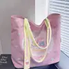 Nova Moda Desenho Animado Bolsa de Lona Grossa Bolsa de Ombro Bolsa de Estudante Bolsa de Armazenamento para Viagem de Primavera Bolsa de Lona Ins